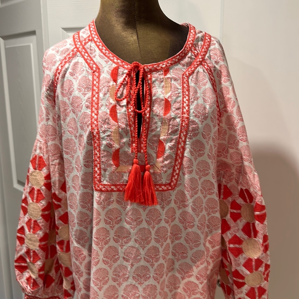 Roller Rabbit Pink and Red Tunic - Picture 2 of 10